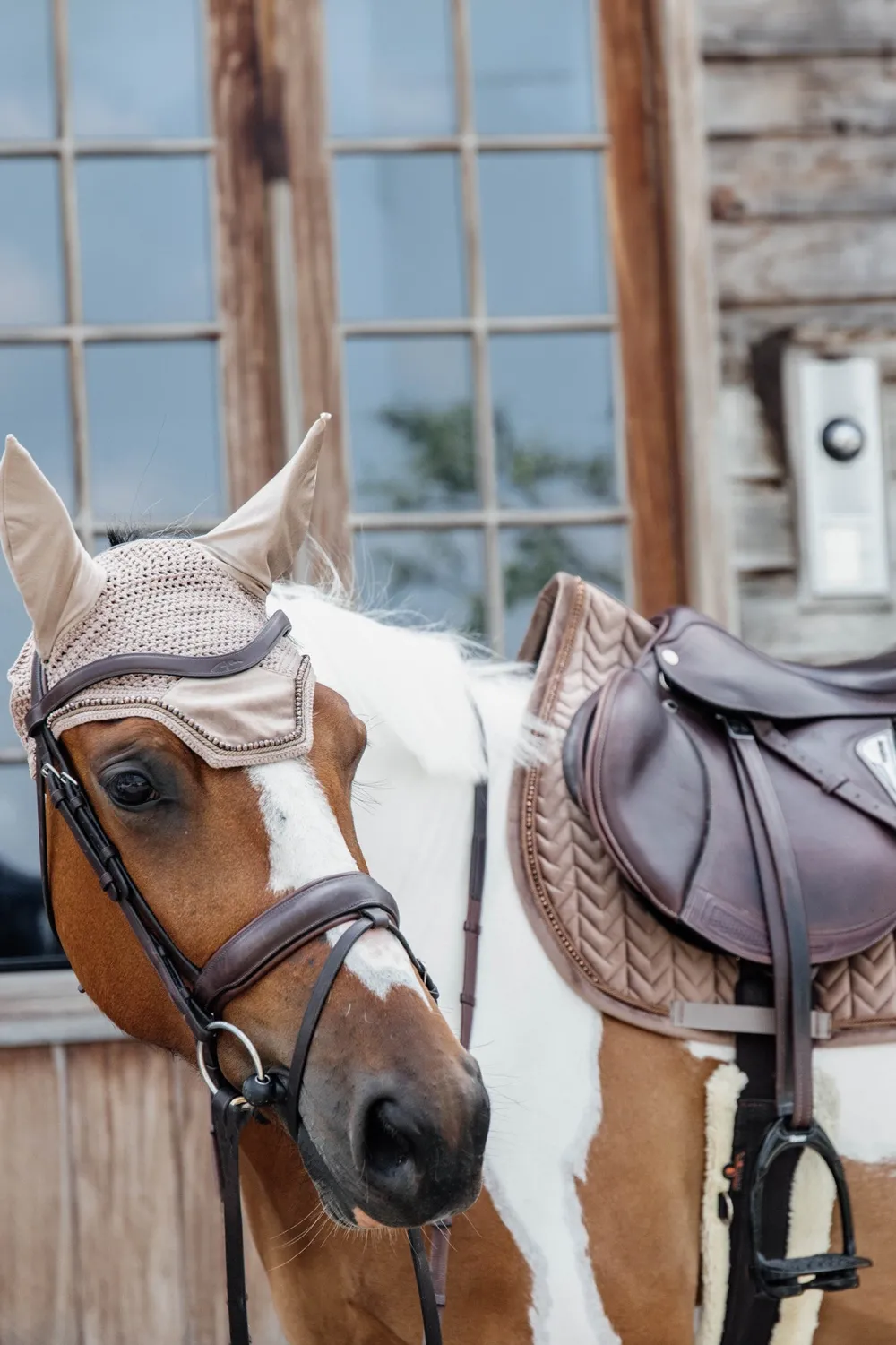 Kentucky Horsewear Kentucky Horsewear|Schabrak & Huvor-Pearl Set Beige