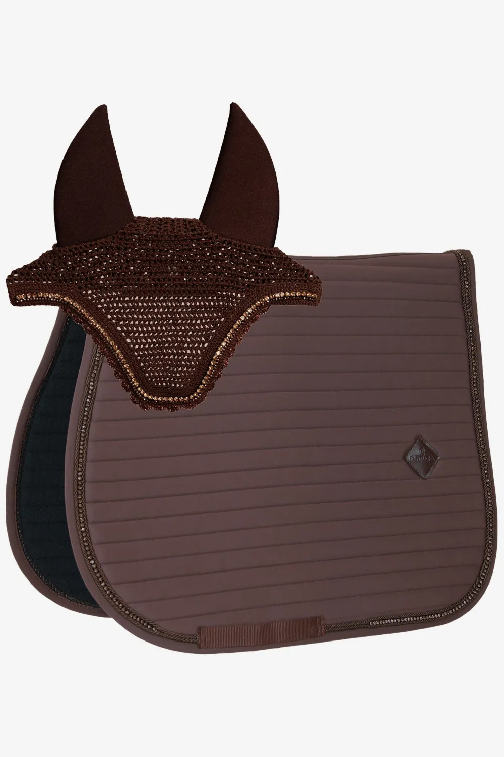 Kentucky Horsewear Kentucky Horsewear|Schabrak & Huvor-Pearl Set Brun