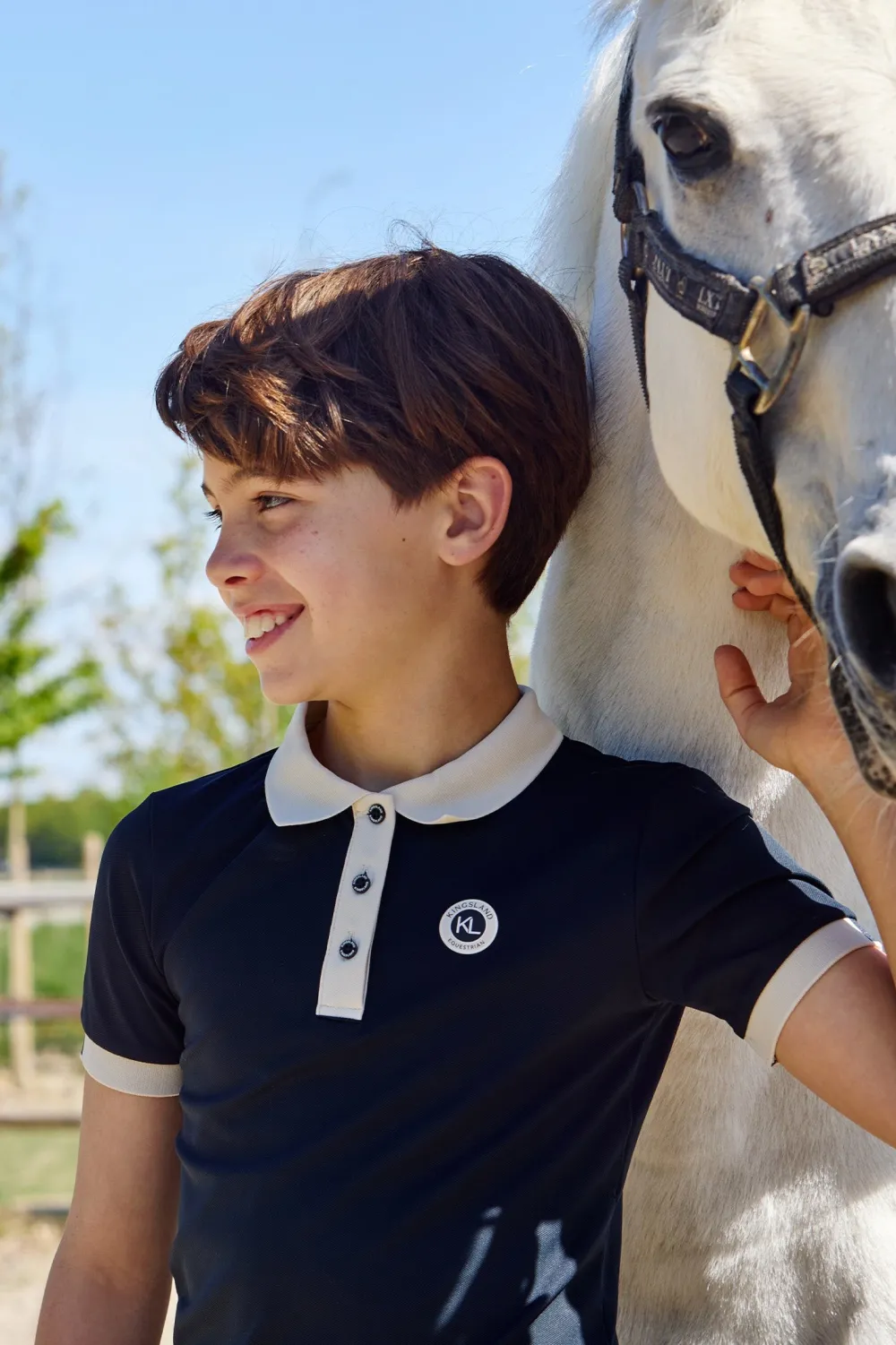 Barn Kingsland Kingsland|Tröjor & Toppar-Pikétröja KLLaura Junior Navy