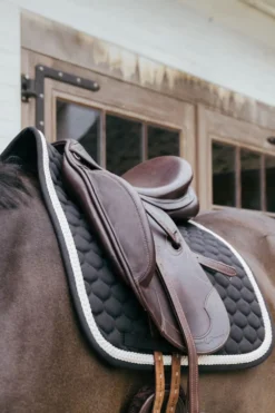 Kentucky Horsewear Kentucky Horsewear|Schabrak & Huvor-Plaited Cord Dressyrschabrak Svart