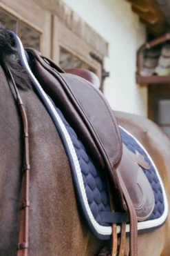 Kentucky Horsewear Kentucky Horsewear|Schabrak & Huvor-Plaited Cord Dressyrschabrak Navy