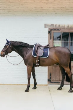 Kentucky Horsewear Kentucky Horsewear|Schabrak & Huvor-Plaited Cord Dressyrschabrak Navy