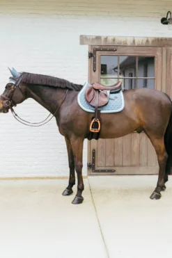 Kentucky Horsewear Kentucky Horsewear|Schabrak & Huvor-Plaited Cord Hoppschabrak Ljusblå
