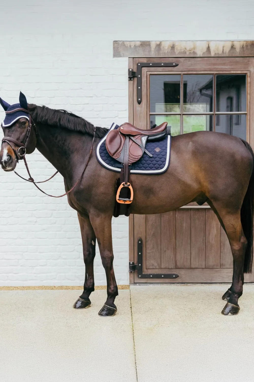 Kentucky Horsewear Kentucky Horsewear|Schabrak & Huvor-Plaited Cord Hoppschabrak Navy