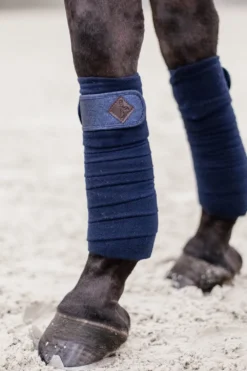 Kentucky Horsewear Kentucky Horsewear|Benskydd & Benlindor-Polar Fleecelindor Glitter Navy