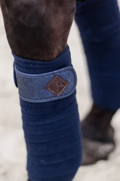 Kentucky Horsewear Kentucky Horsewear|Benskydd & Benlindor-Polar Fleecelindor Glitter Navy