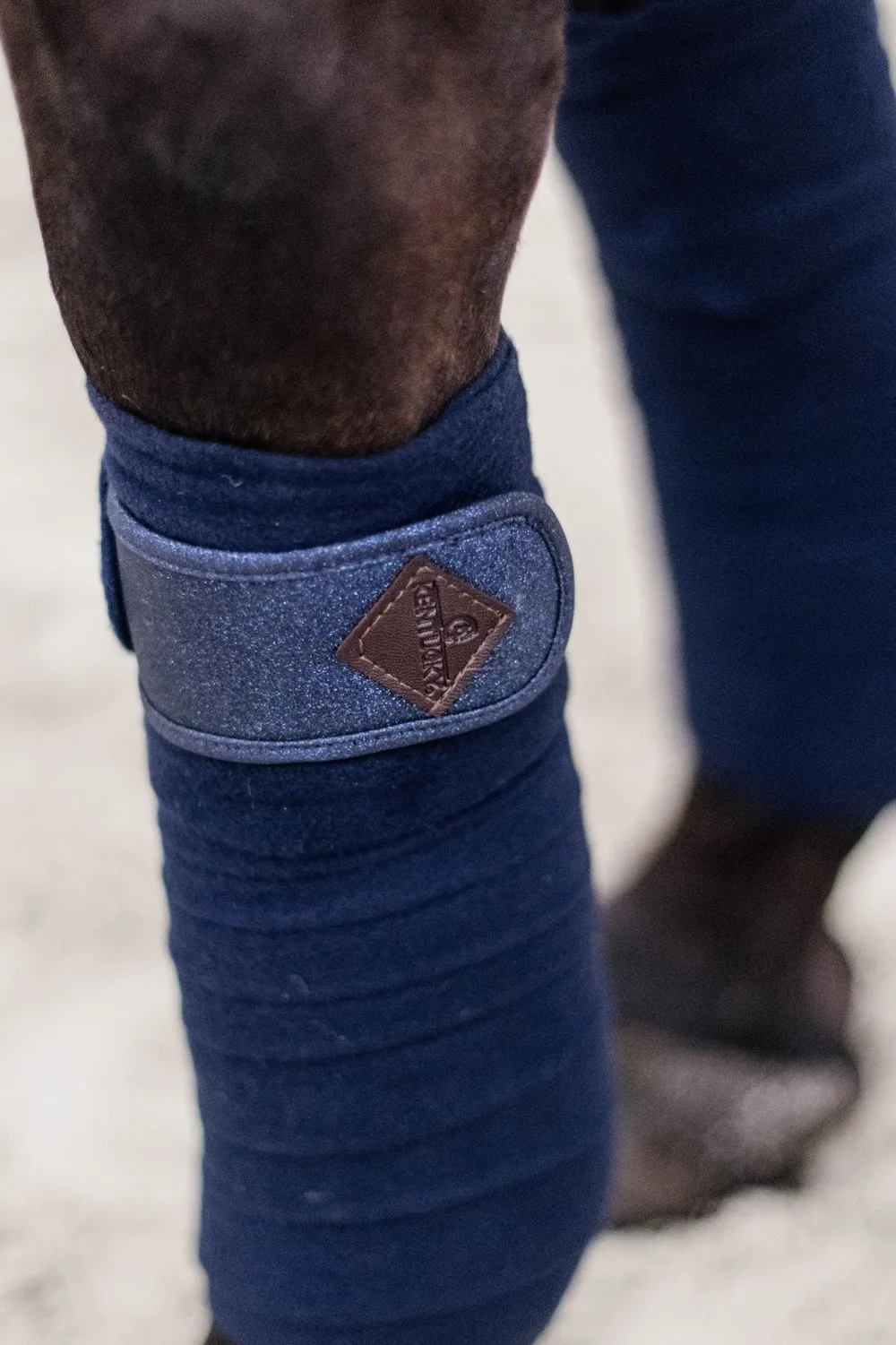 Kentucky Horsewear Kentucky Horsewear|Benskydd & Benlindor-Polar Fleecelindor Glitter Navy