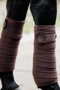Kentucky Horsewear Kentucky Horsewear|Benskydd & Benlindor-Polar Fleecelindor Pearls Brun