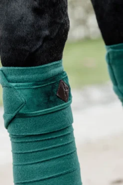 Kentucky Horsewear Kentucky Horsewear|Benskydd & Benlindor-Polar Fleecelindor Velvet Mörkgrön