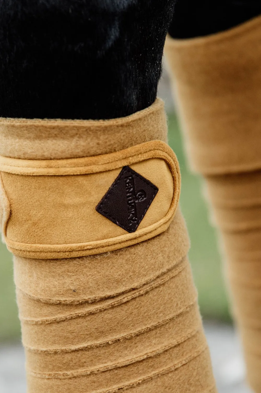 Kentucky Horsewear Kentucky Horsewear|Benskydd & Benlindor-Polar Fleecelindor Velvet Mustard