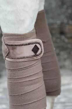 Kentucky Horsewear Kentucky Horsewear|Benskydd & Benlindor-Polar Fleecelindor Velvet Pearls Beige