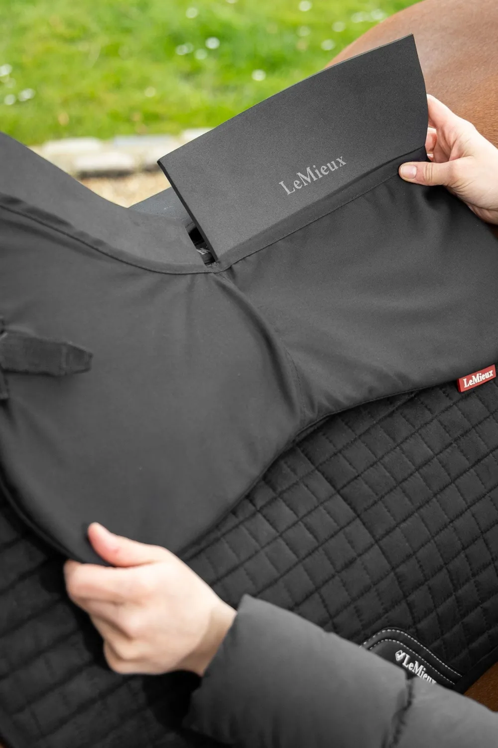 LeMieux Lemieux|Sadlar & Sadelpaddar-ProSorb Plain 2 pocket Half Pad