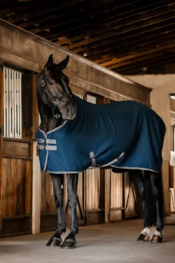 Horseware Hästtäcken & Flughuvor|Horseware-Rambo Techni Waffle Coolertäcke Navy/Thunder Grey Silver