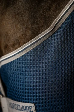 Horseware Hästtäcken & Flughuvor|Horseware-Rambo Techni Waffle Coolertäcke Navy/Thunder Grey Silver