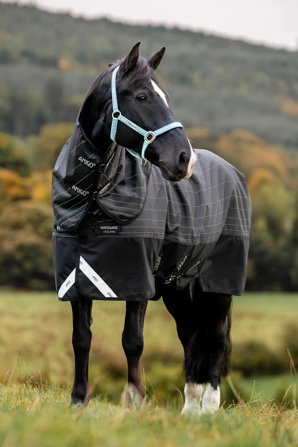 Horseware Hästtäcken & Flughuvor|Horseware-Regntäcke Amigo Plus 1200D Reflex 0g Black/Reflective