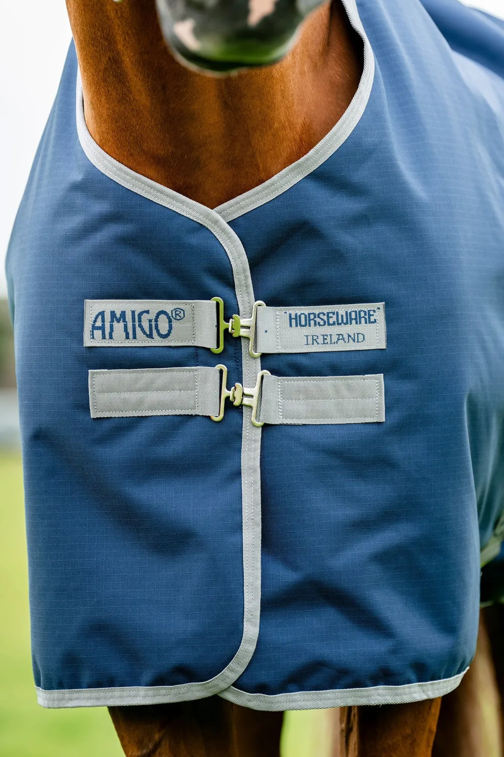 Horseware Horseware|Hästtäcken & Flughuvor-Regntäcke Amigo Ripstop 900D 0g Navy/Grey