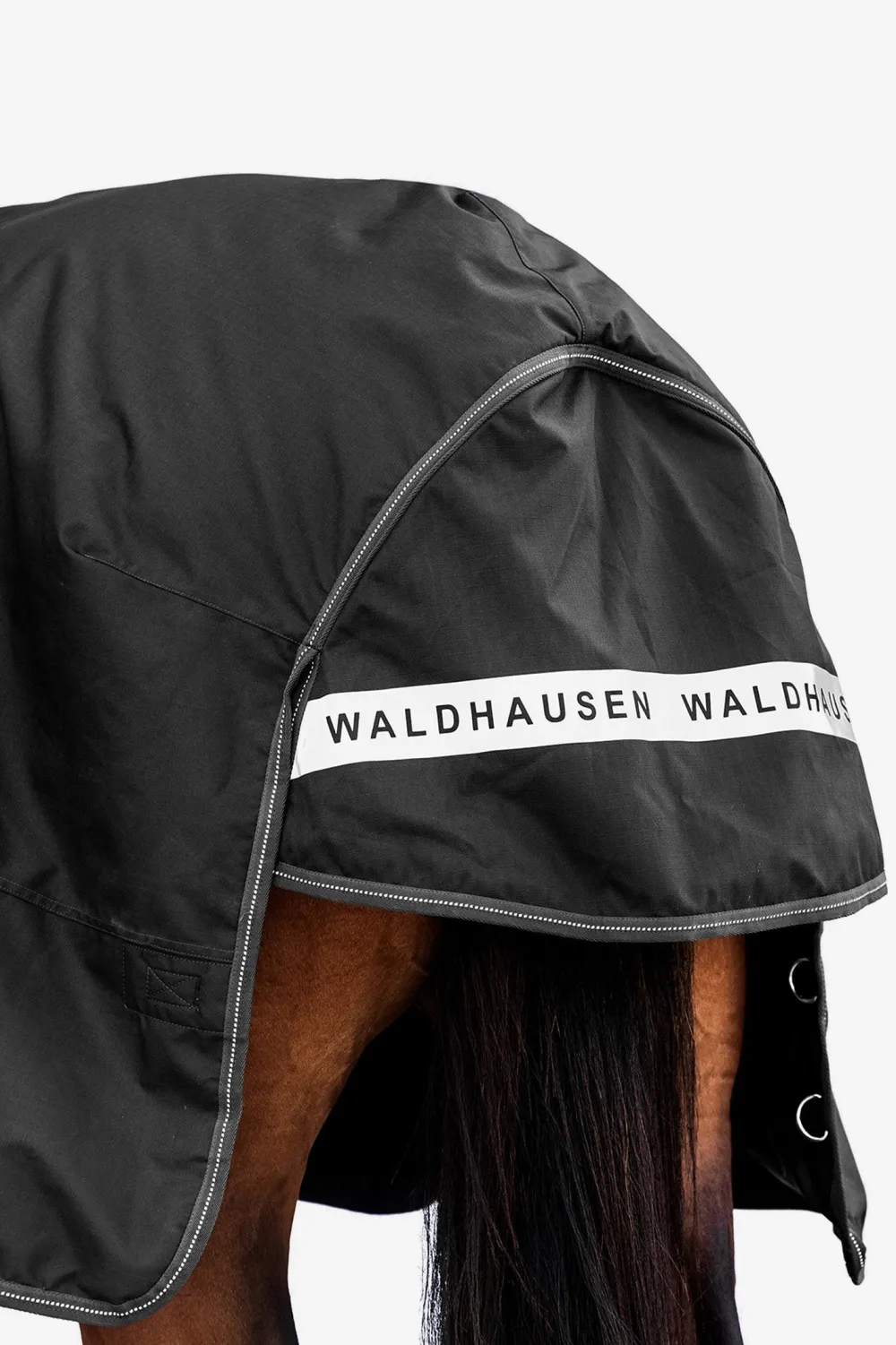 Waldhausen Hästtäcken & Flughuvor-Regntäcke Arctic 100g Svart