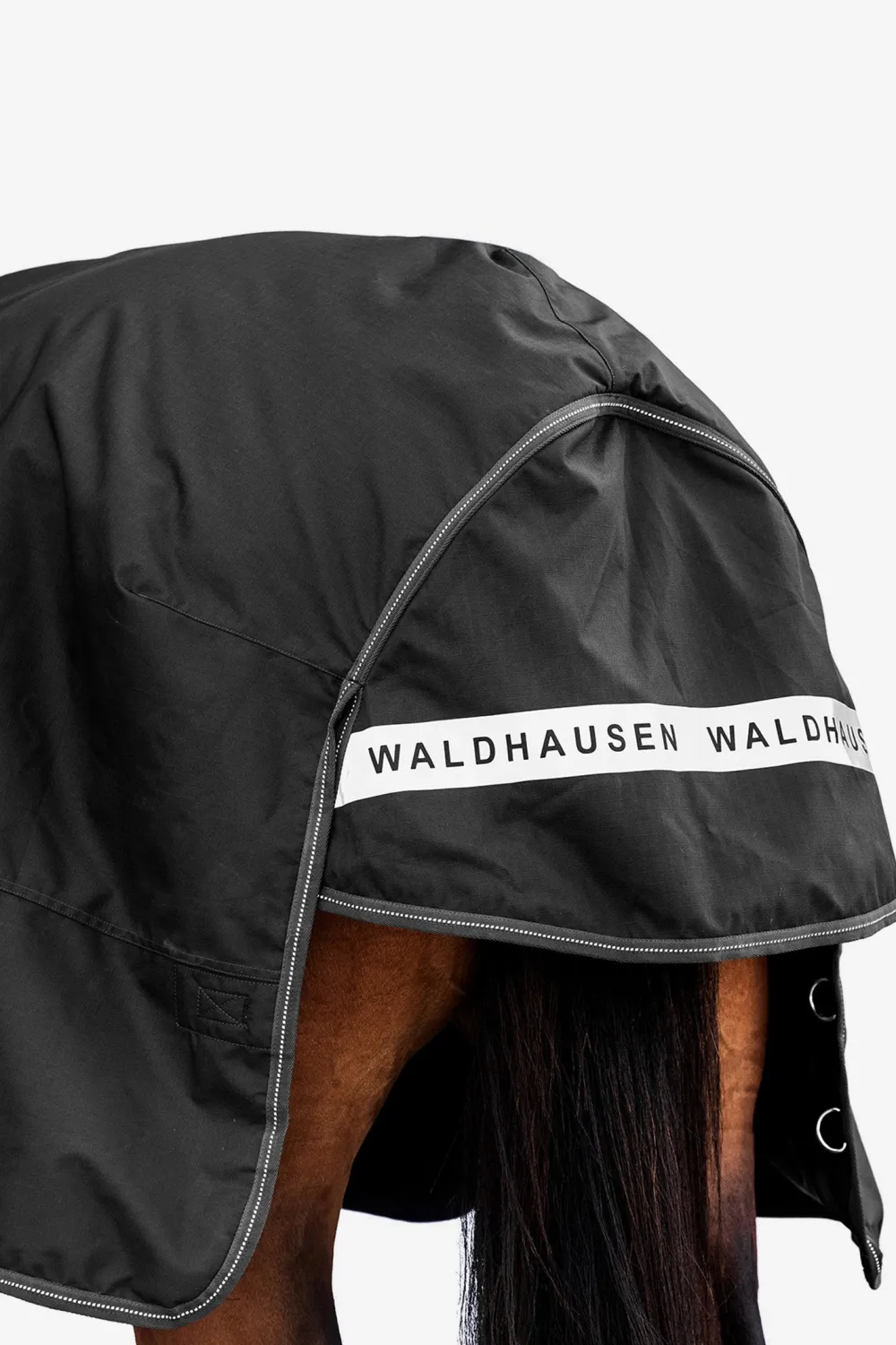 Waldhausen Hästtäcken & Flughuvor-Regntäcke Arctic 50g Svart