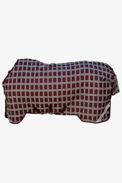 Kentucky Horsewear Hästtäcken & Flughuvor|Kentucky Horsewear-Regntäcke Comfort 0g Bordeaux/Rutig