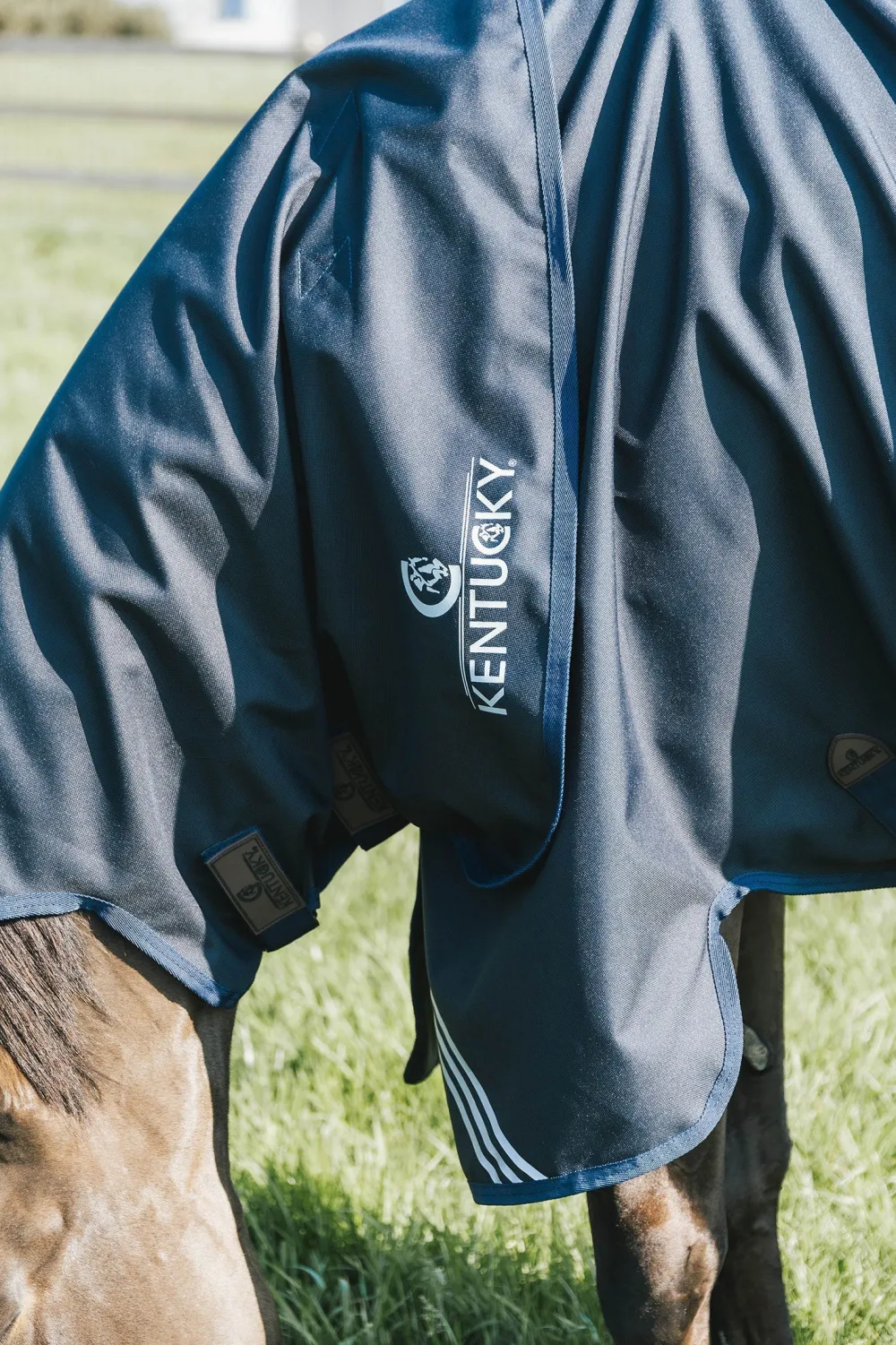 Kentucky Horsewear Hästtäcken & Flughuvor|Kentucky Horsewear-Regntäcke Comfort 0g Navy