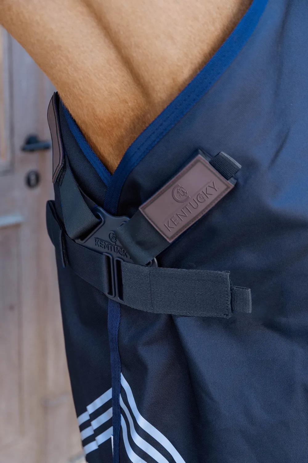 Kentucky Horsewear Hästtäcken & Flughuvor|Kentucky Horsewear-Regntäcke Comfort 0g Navy