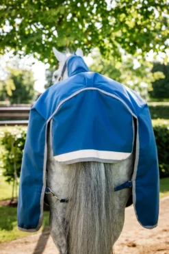 Horseware Hästtäcken & Flughuvor|Horseware-Regntäcke Ionic 100g Imperial Blue/silver