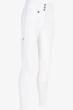 Pikeur Pikeur|Ridbyxor & Tights-Ridbyxor Candela Full Grip Flex Faux Leather Vit