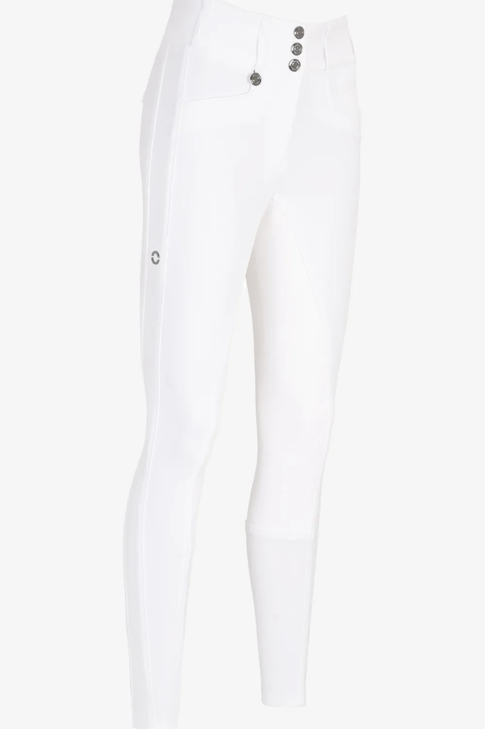Pikeur Pikeur|Ridbyxor & Tights-Ridbyxor Candela Full Grip Flex Faux Leather Vit