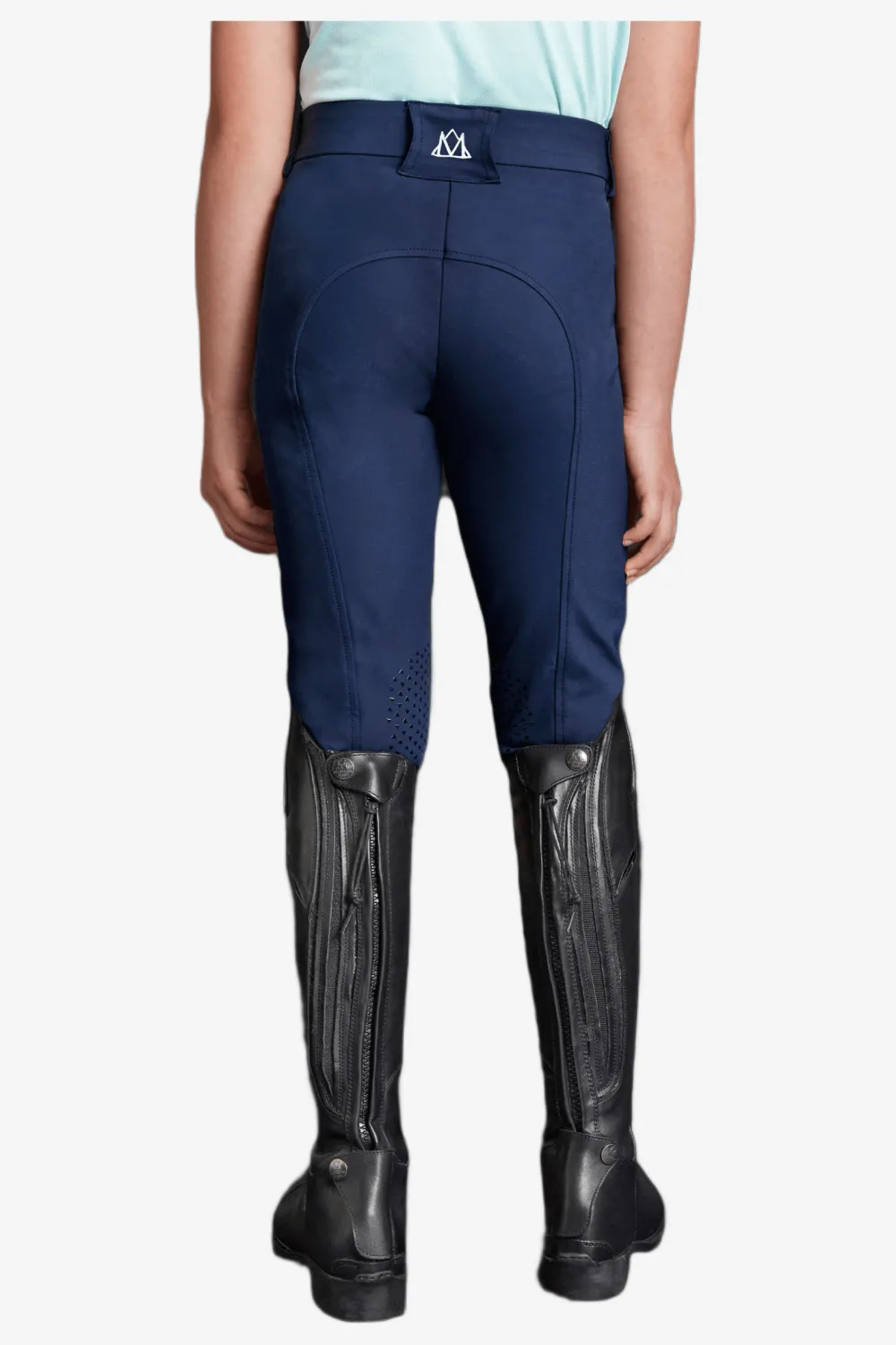 Barn Mountain Horse Mountain Horse|Ridbyxor & Tights-Ridbyxor Crown Knä Grip Junior Navy