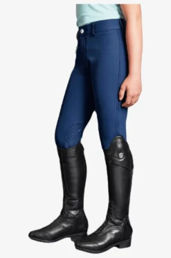 Barn Mountain Horse Mountain Horse|Ridbyxor & Tights-Ridbyxor Crown Knä Grip Junior Navy