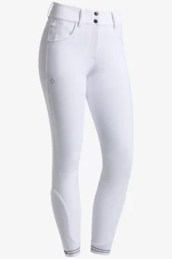Cavalleria Toscana Cavalleria Toscana|Ridbyxor & Tights-Ridbyxor Ebroidery ogo Grip Vit