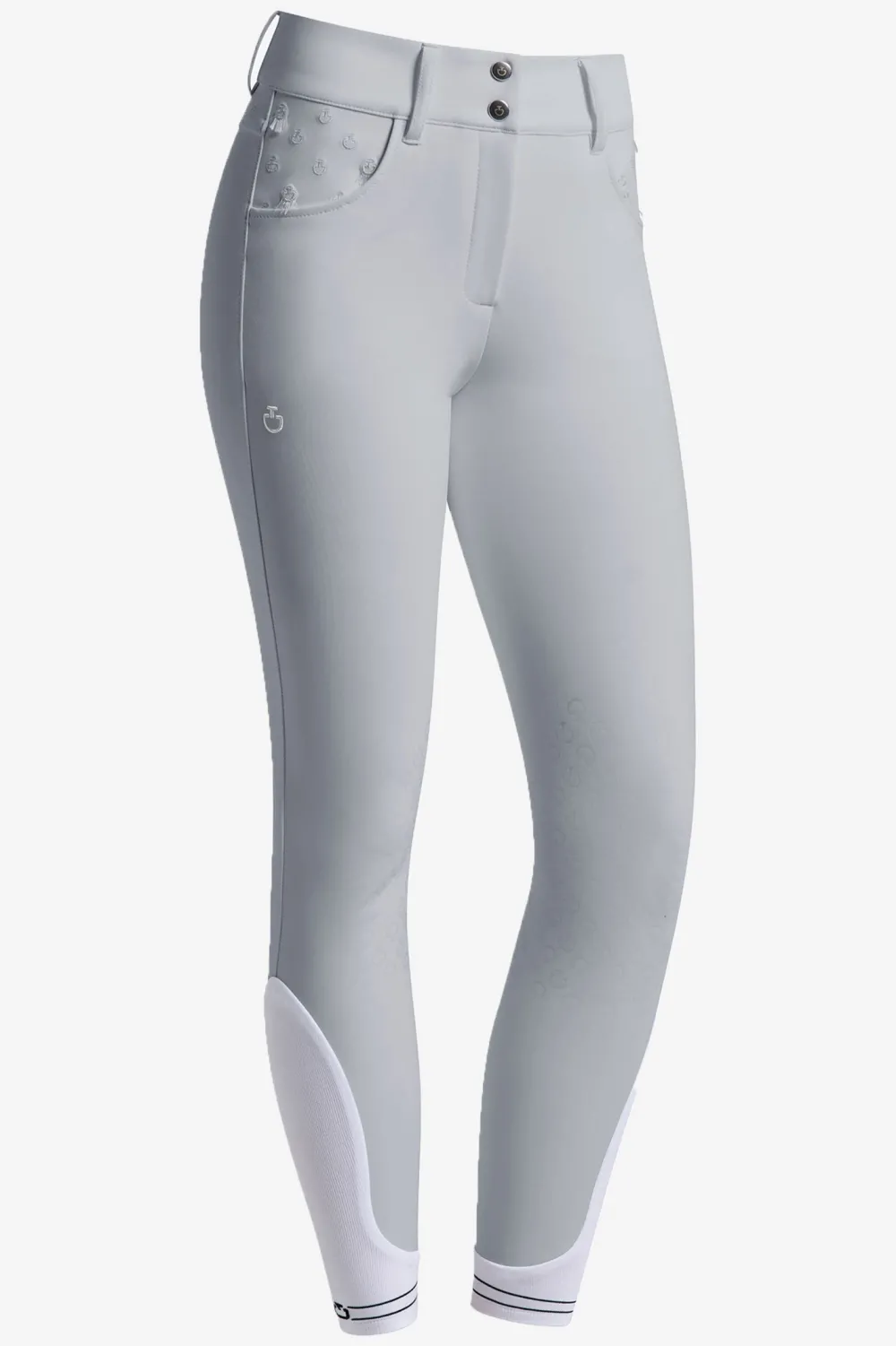 Cavalleria Toscana Cavalleria Toscana|Ridbyxor & Tights-Ridbyxor Ebroidery ogo Grip Vit/Beige