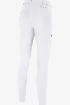 Pikeur Pikeur|Ridbyxor & Tights-Ridbyxor Lugana Full Grip Flex Faux Leather Vit