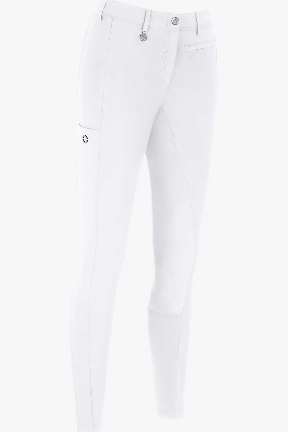 Pikeur Pikeur|Ridbyxor & Tights-Ridbyxor Lugana Full Grip Flex Faux Leather Vit