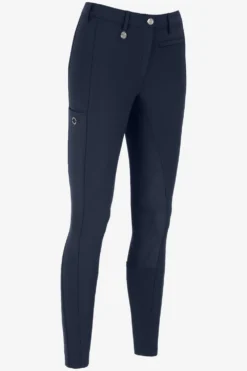 Pikeur Pikeur|Ridbyxor & Tights-Ridbyxor Lugana Full Grip Flex Faux Leather Nightblue