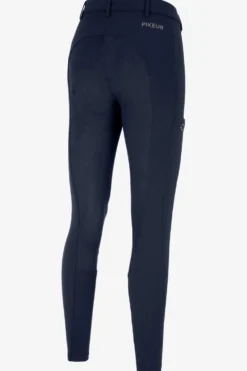 Pikeur Pikeur|Ridbyxor & Tights-Ridbyxor Lugana Full Grip Flex Faux Leather Nightblue