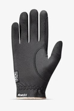Roeckl Roeckl|Ridhandskar-Ridhandskar Lona Svart/Guld
