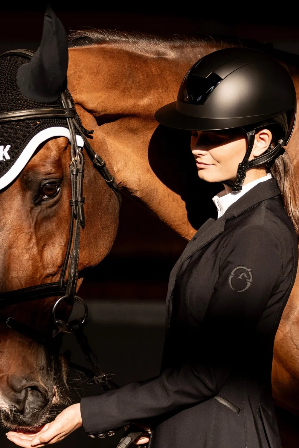 Kask Kask-Ridhjälm Kooki Lady Matt Svart