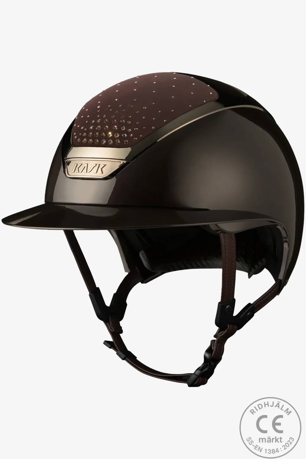 Kask Kask-Ridhjälm Star Lady Pure Shine Brun Swarovski Passage Greige