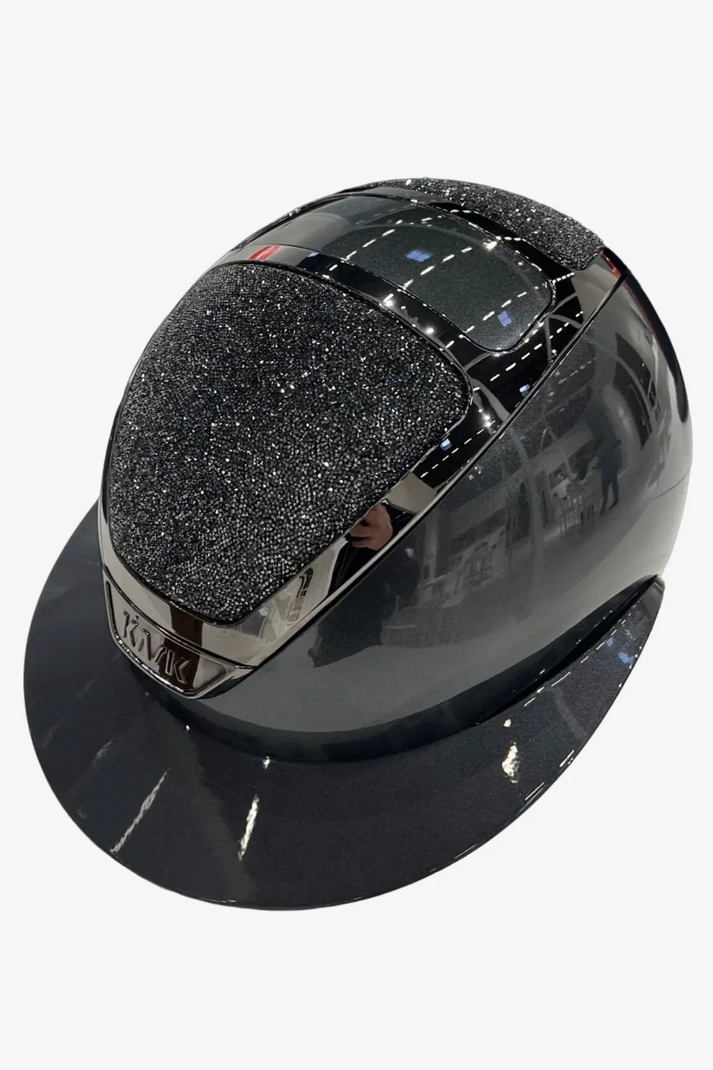 Kask Kask|Ridhjälmar-Ridhjälm Star Lady Pure Shine Swarovski Carpet Svart