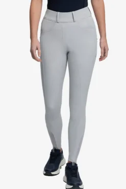 LeMieux Lemieux|Ridbyxor & Tights-Ridtights Amy Full Grip Light Grey