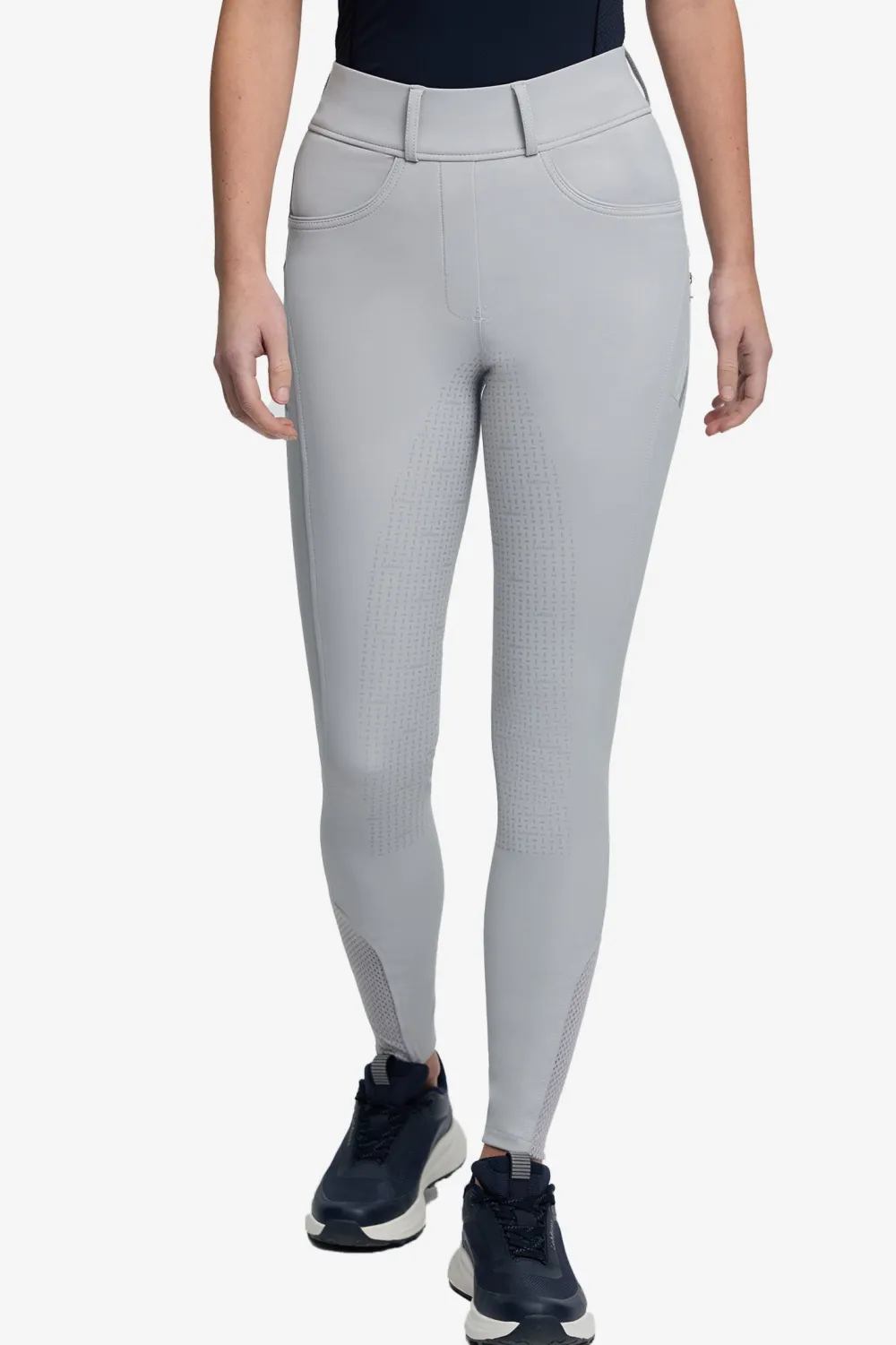 LeMieux Lemieux|Ridbyxor & Tights-Ridtights Amy Full Grip Light Grey