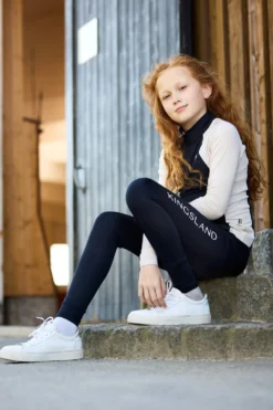 Barn Kingsland Kingsland|Ridbyxor & Tights-Ridtights KLLilo Full Grip Junior Navy