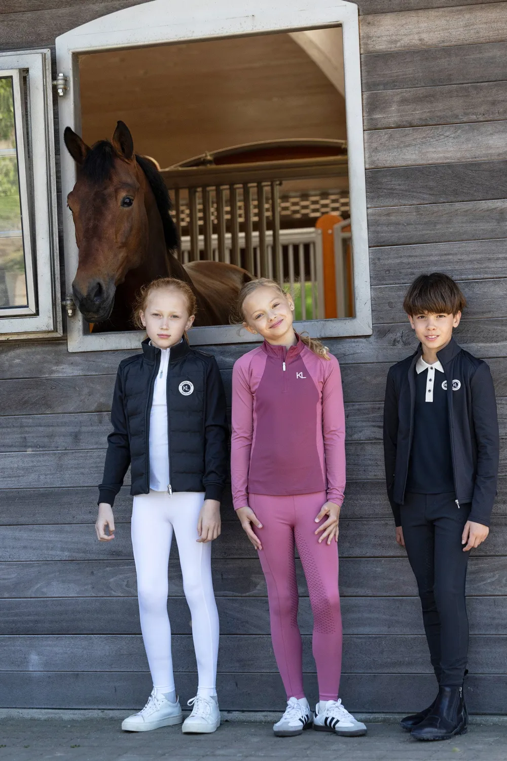 Barn Kingsland Ridbyxor & Tights|Ridbyxor & Tights-Ridtights KLLilo Full Grip Junior Heather Rose