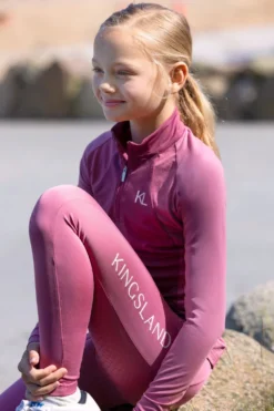 Barn Kingsland Ridbyxor & Tights|Ridbyxor & Tights-Ridtights KLLilo Full Grip Junior Heather Rose