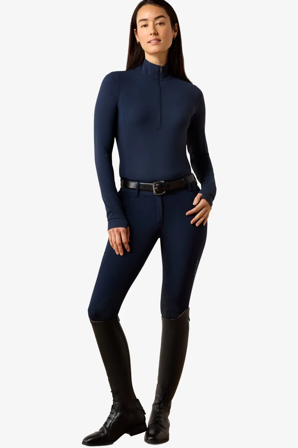 Ariat Ariat|Tröjor & Toppar-Ridtröja ovei 1/2 Navy Ecipe