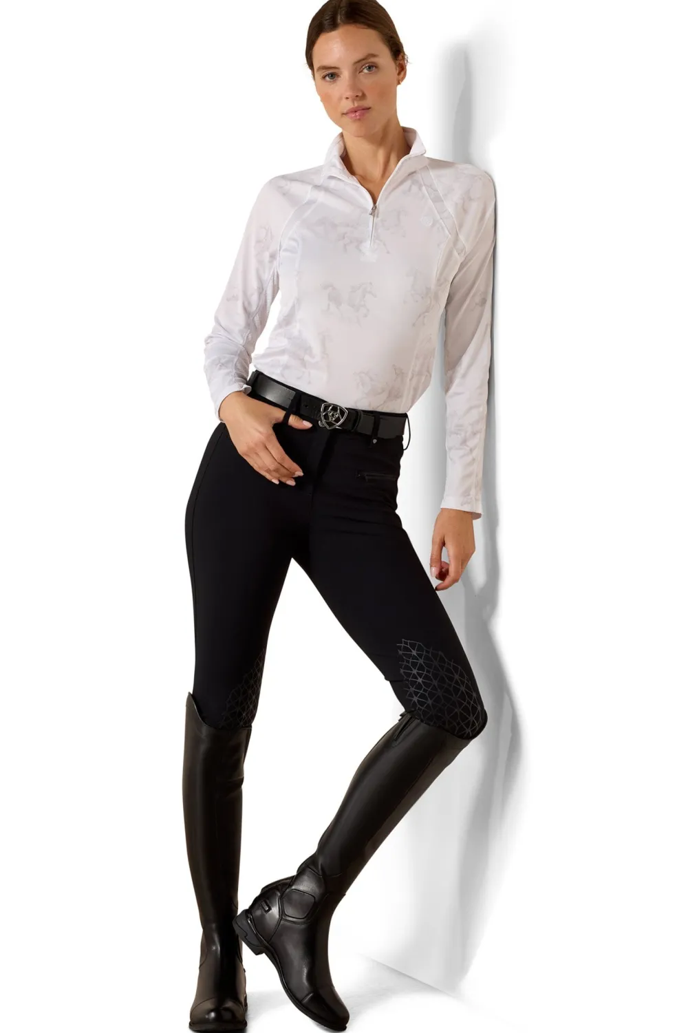 Ariat Ariat|Tröjor & Toppar-Ridtröja untopper 3.0 White irage Print