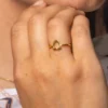 Odelberg Jewelry Örhängen & Armband-Ring Stigbygel Guld