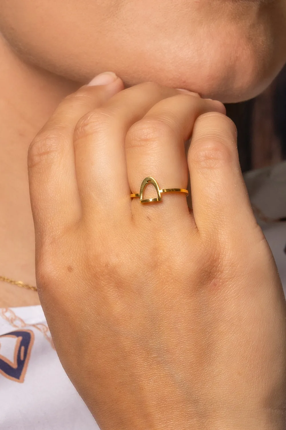 Odelberg Jewelry Örhängen & Armband-Ring Stigbygel Guld