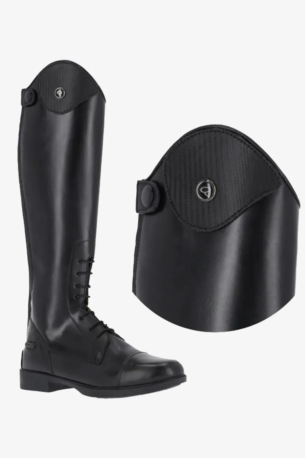 Barn QHP Qhp|Ridstövlar Barn-Romy Top Carbon Svart